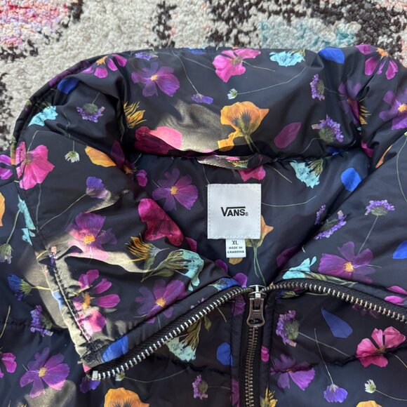Vans Floral Foundry V Printed Puffer MTE-1 Jacket Womens XL - Picture 5 of 7